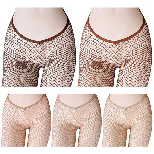 Pretty Mas V-Cut Glitter Fishnets